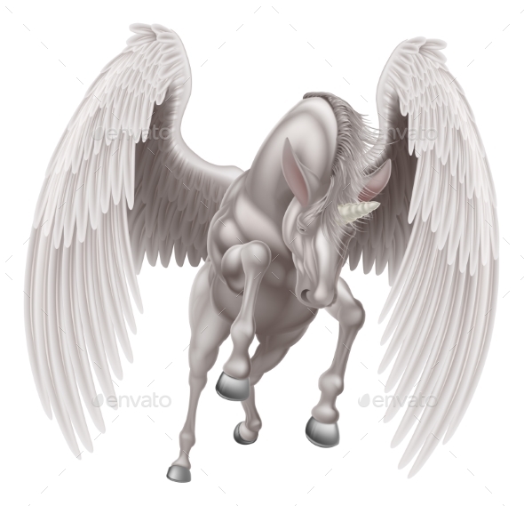 Pegasus Unicorn Winged Horned Horse