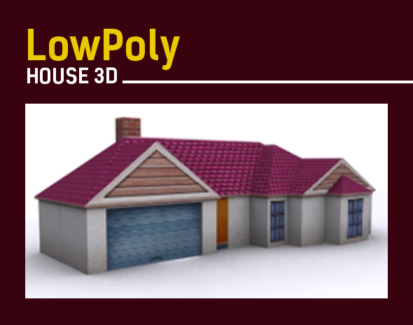 3D Lowpoly House - 3Docean 20221772