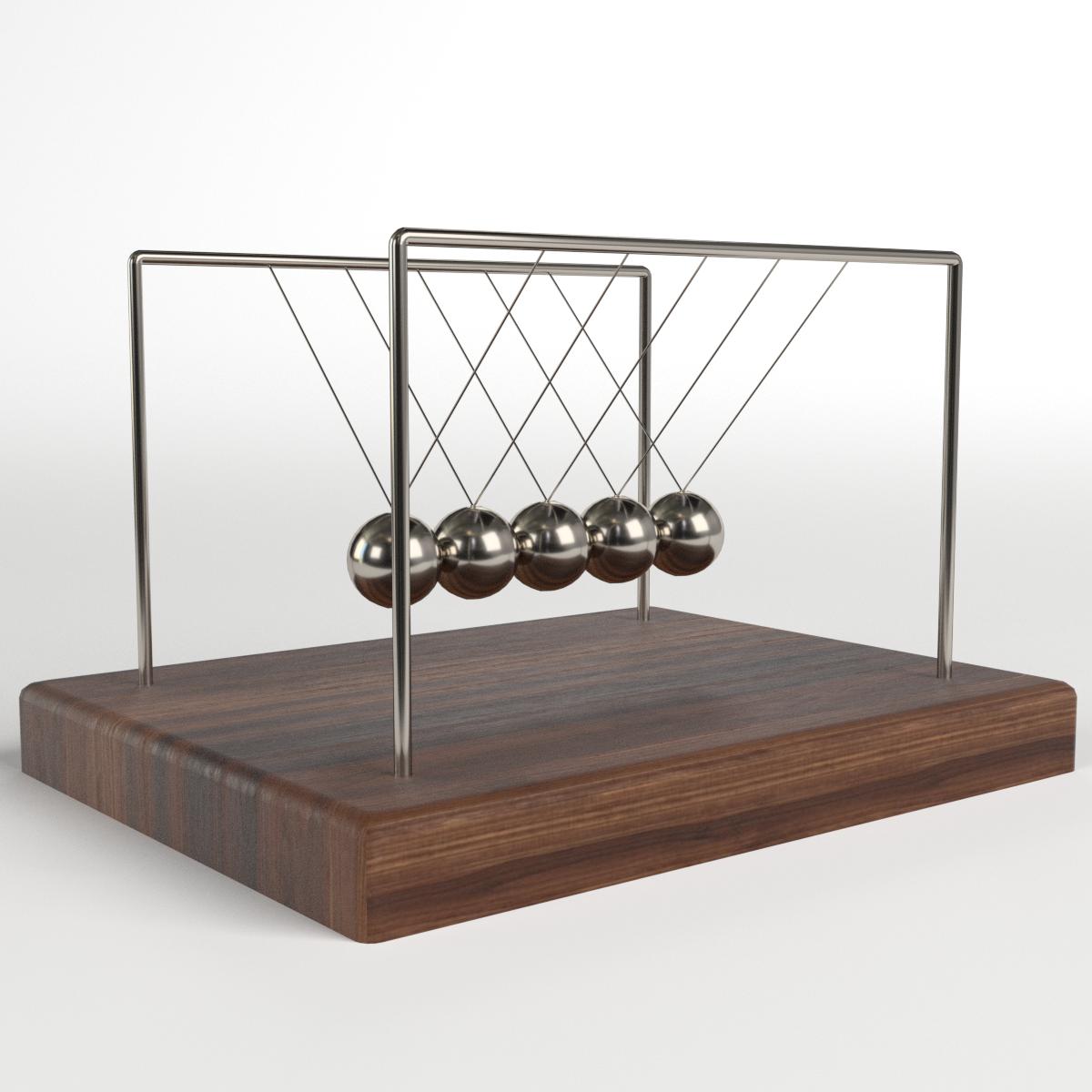 newton's cradle wood