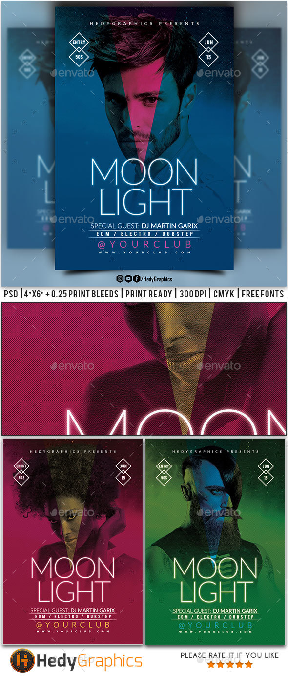 Guest Artist Flyer - Clubs & Parties Events