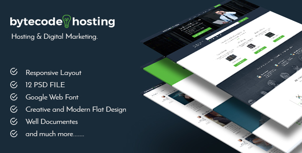 Bytecode Hosting-PSD Template