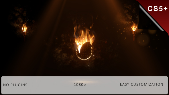 Realistic Fire Logo & Universal Burning Font