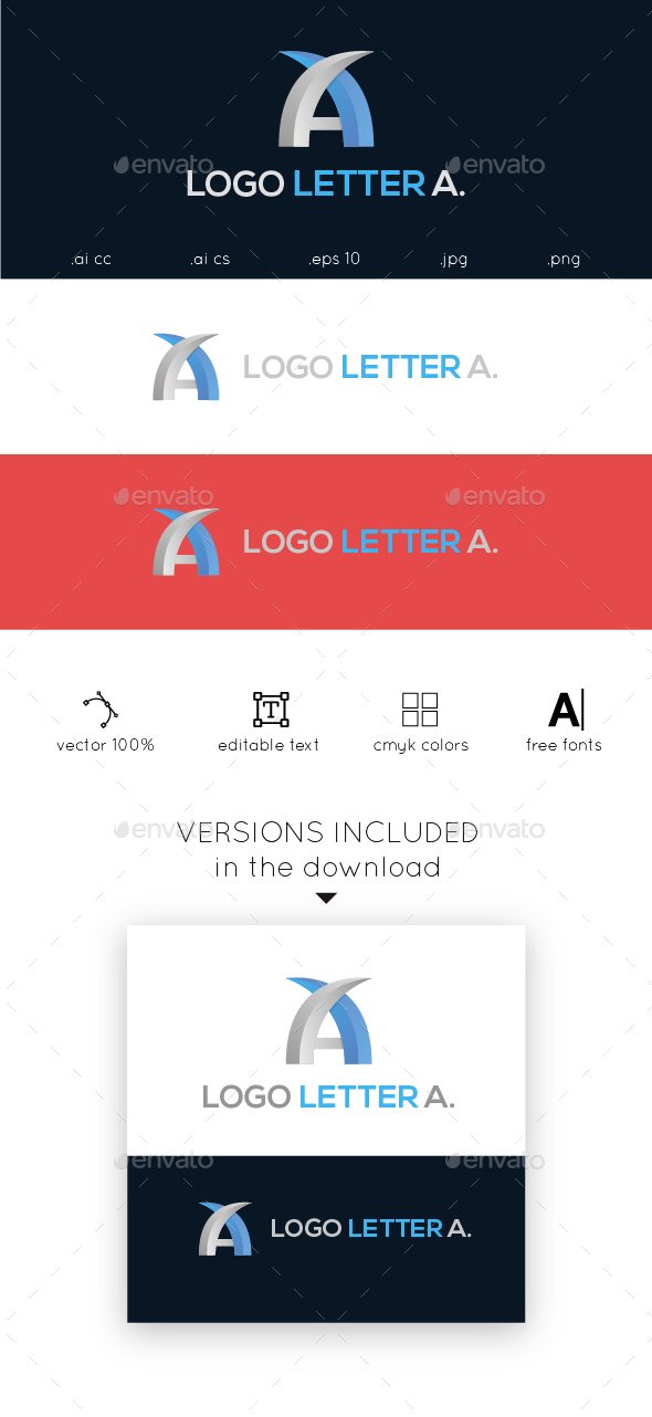 A Letter Logo - Letters Logo Templates