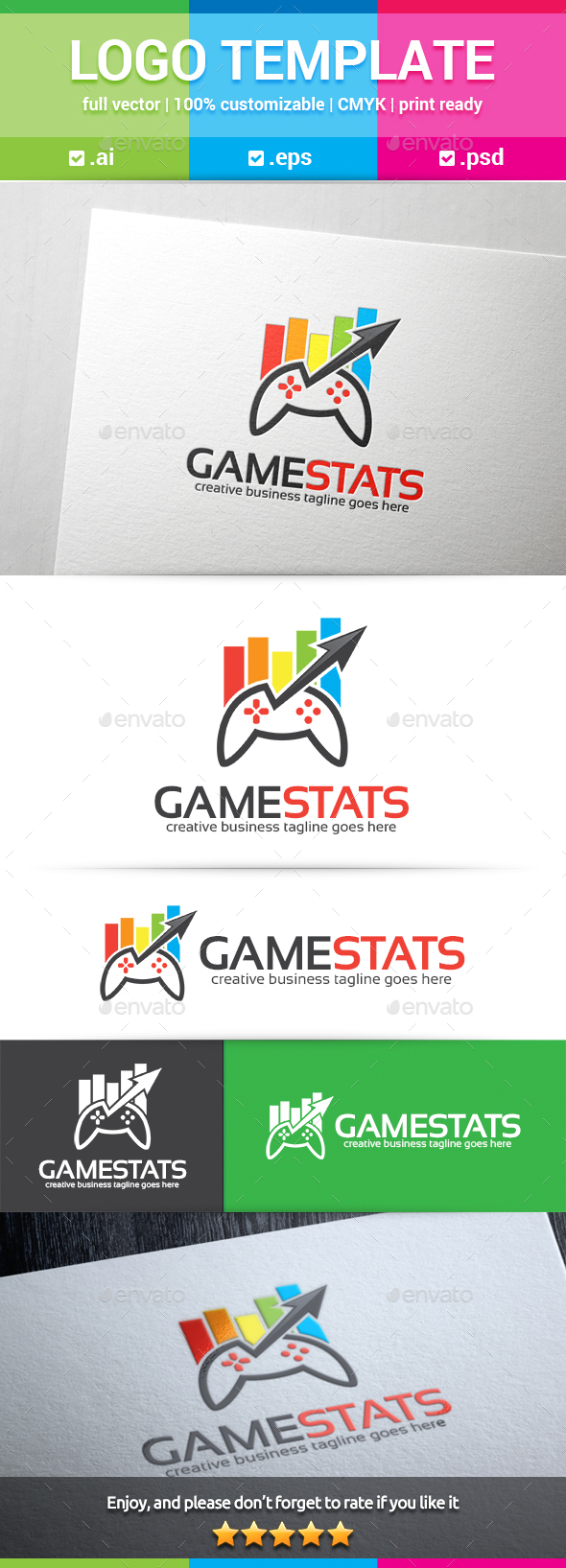 Games Stats Logo - Objects Logo Templates