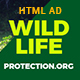 Wild Life Protection NGO Organization HTML Banner
