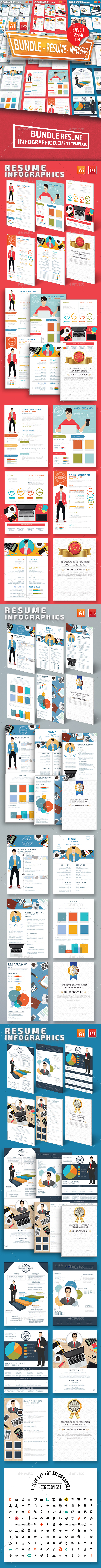 Bundle Resume Infographics - Infographics