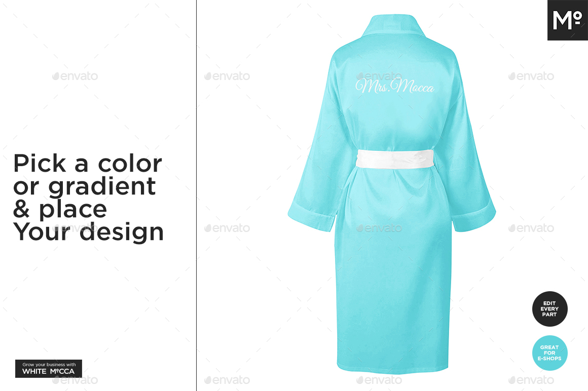 Download The Bride Satin Bathrobe Mock Up By Mocca2go Graphicriver