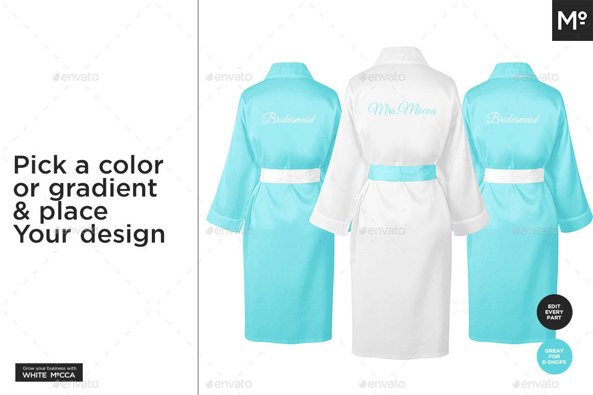 Download The Bride Satin Bathrobe Mock Up By Mocca2go Graphicriver