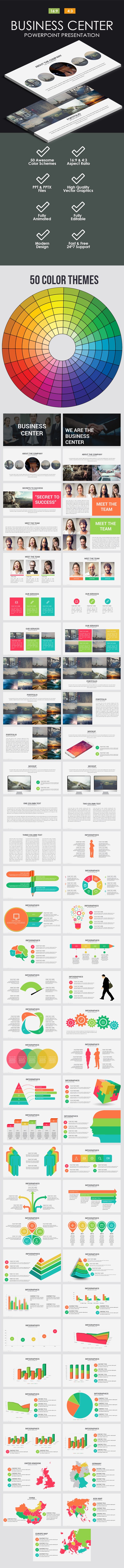 Business Center Powerpoint Template - Business PowerPoint Templates