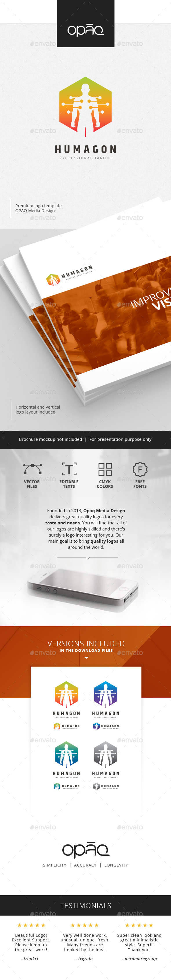 Virtual Body Polygon Logo - Humans Logo Templates