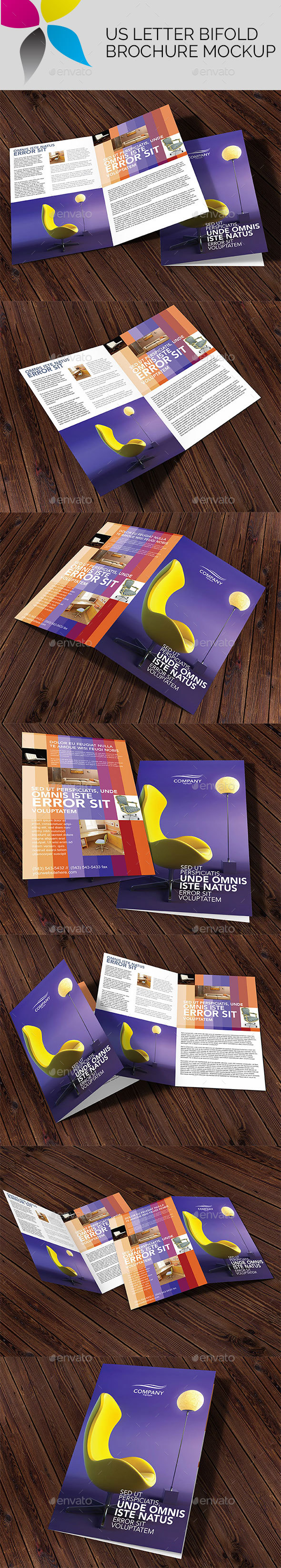 GraphicRiver US Letter Bi-Fold Brochure Mockup 20227665 GraphicRiver US Letter Bi-Fold Brochure Mockup 20227665
