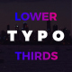 Typo Lower Thirds - VideoHive Item for Sale