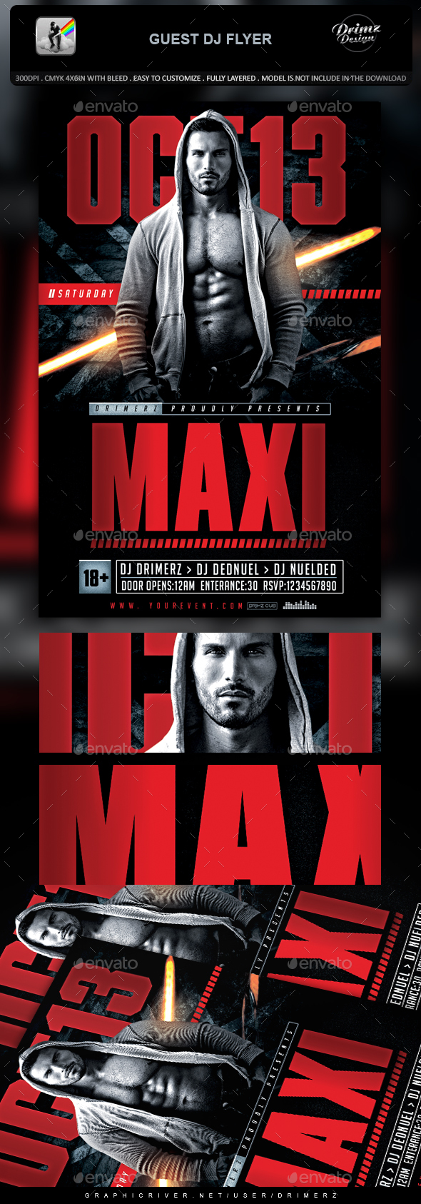 Guest DJ Flyer - Events Flyers
