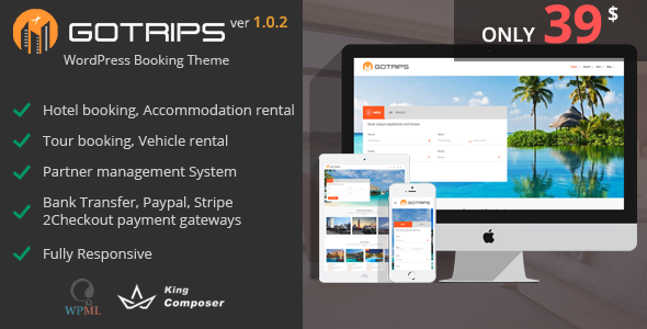 Gotrips | Hotel - Accommodation - Tour - Vehicle Booking Theme - Travel Retail