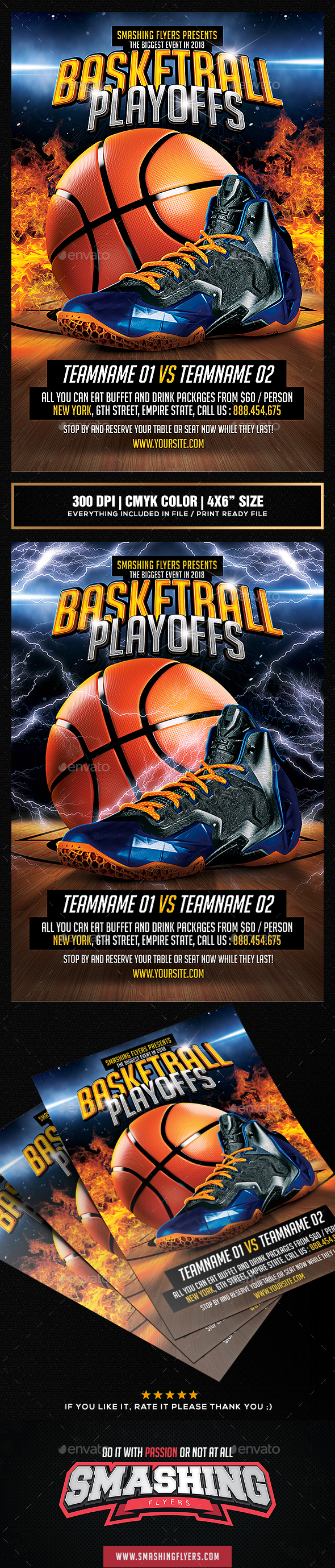  3 On 3 Basketball Flyer Template Dondrup