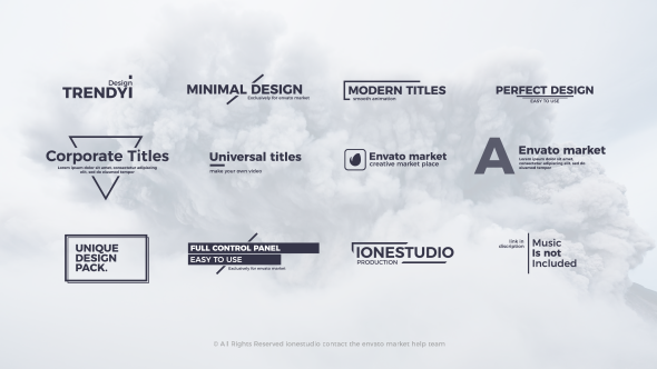 Clean Titles - VideoHive 20230052