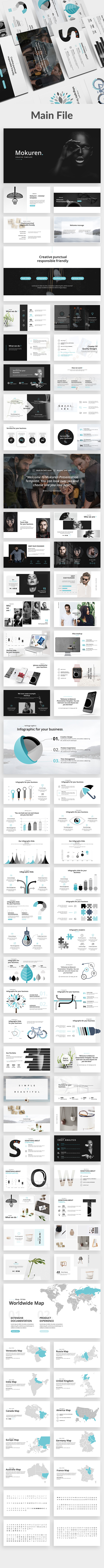 Mokuren Minimal Google Slide Template - Google Slides Presentation Templates