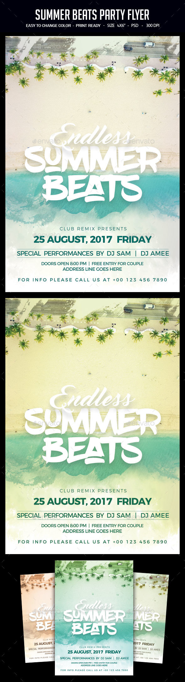 Summer Beach Party Flyer - Clubs & Parties Events