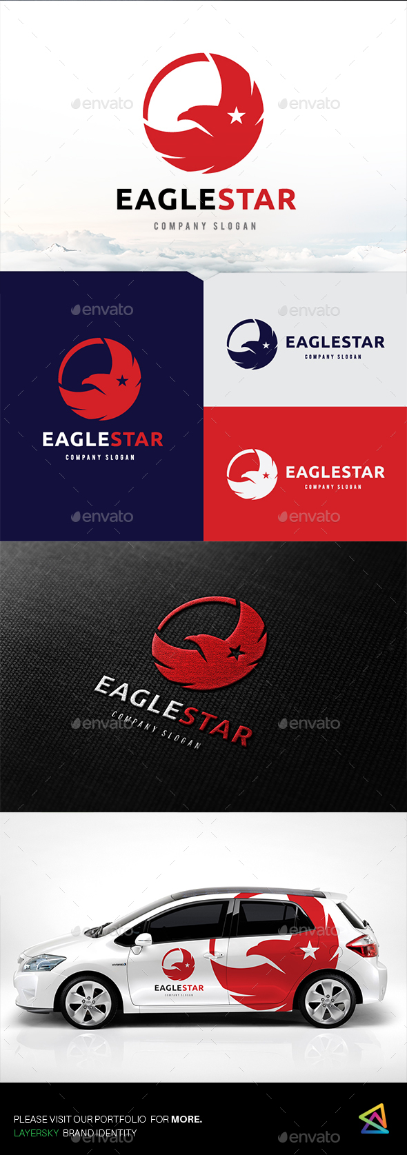 GraphicRiver Eagle Star Logo 20230975