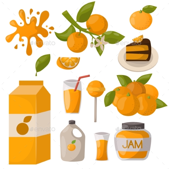 Ripe Orange Products Fruits Citrus Slices Sweet - Food Objects