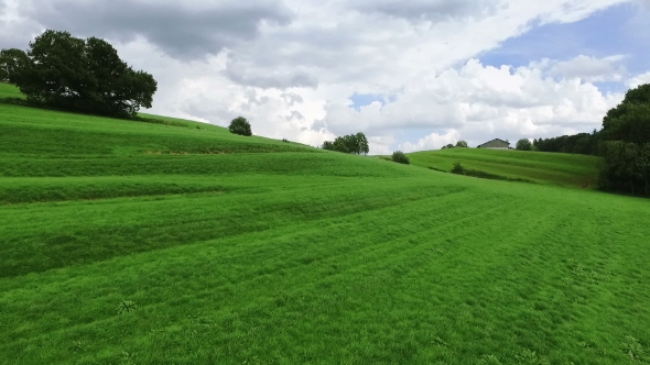 Aerial Drone Footage - Flying Over Hills