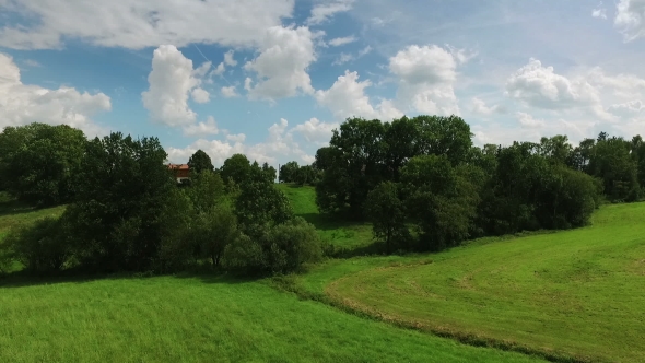 Aerial Drone Footage - Flying Over Hills