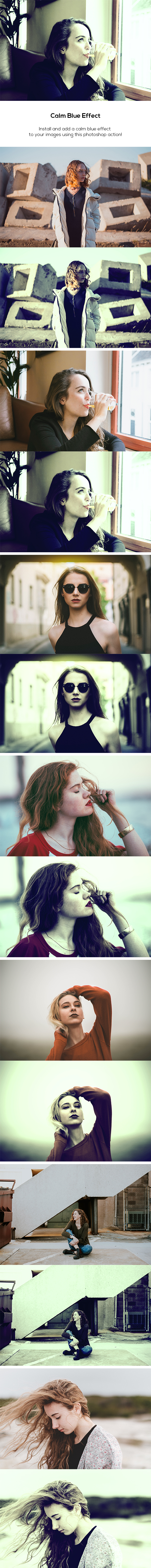 Calm Blue Photo Effect - Photo Effects Actions