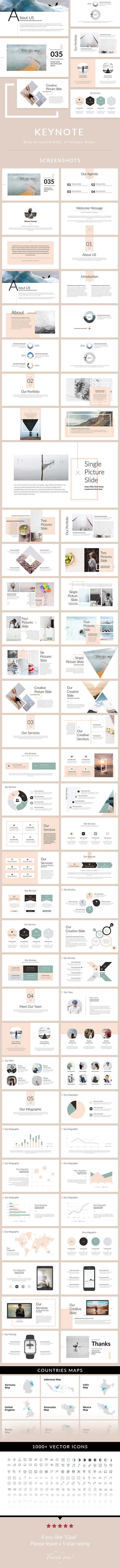 iQue - Keynote Presentation Template - Creative Keynote Templates
