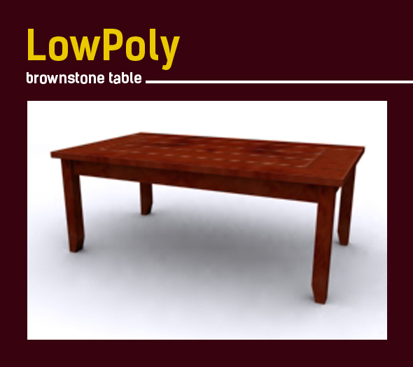 Lowpoly 3D brownstone - 3Docean 20232561