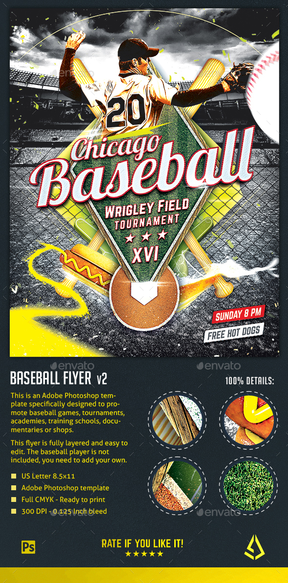 baseball poster Template