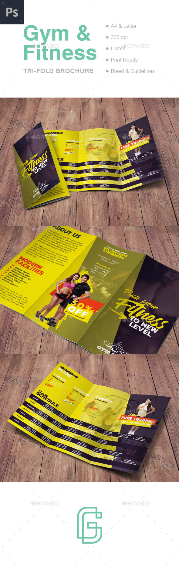 Gym Tri-Fold Brochure - Informational Brochures