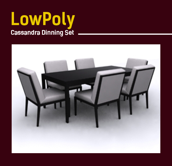 Lowpoly Cassandra Dinning - 3Docean 20234324
