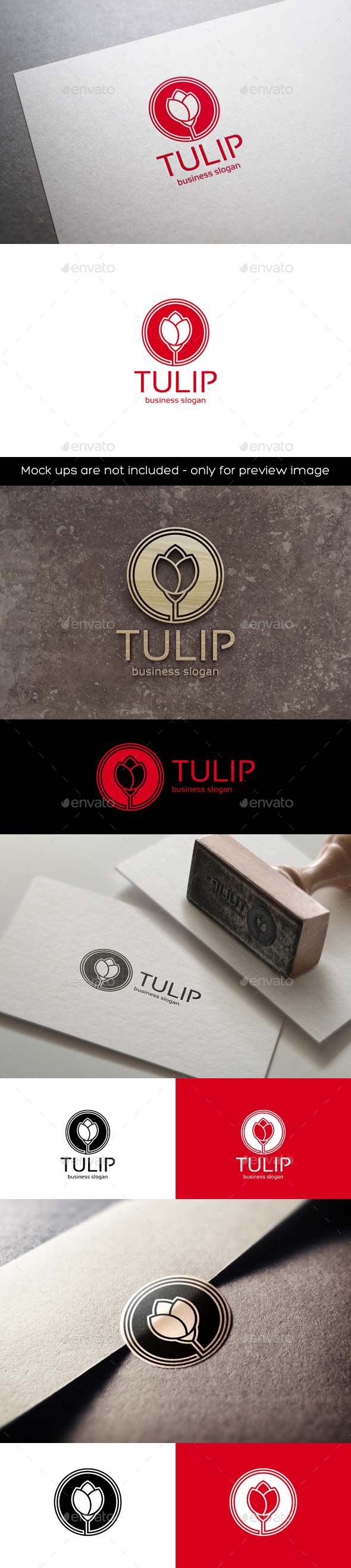 Tulip Flower Logo - Nature Logo Templates