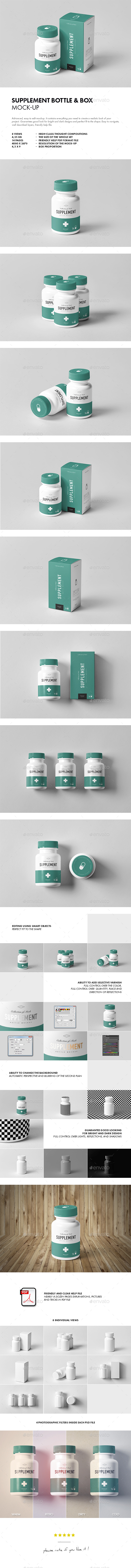 Supplement Jar & Box Mock-Up - Miscellaneous Packaging