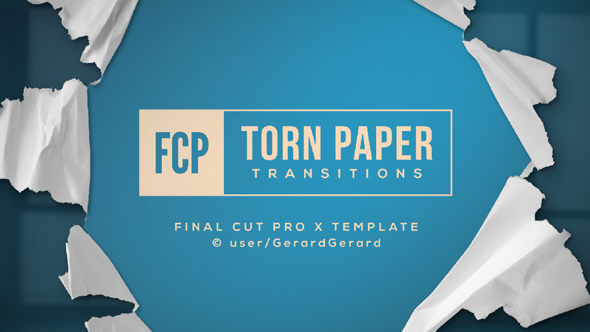 Torn Paper Transitions - FCPX