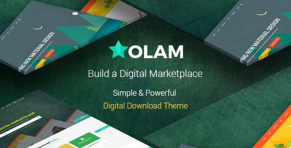 Olam - WordPress Easy Digital Downloads Theme, Digital Marketplace, Bookings - eCommerce WordPress