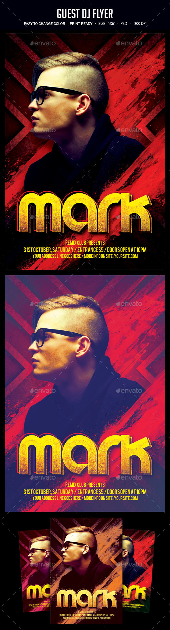 Guest Dj Flyer - Clubs & Parties Events