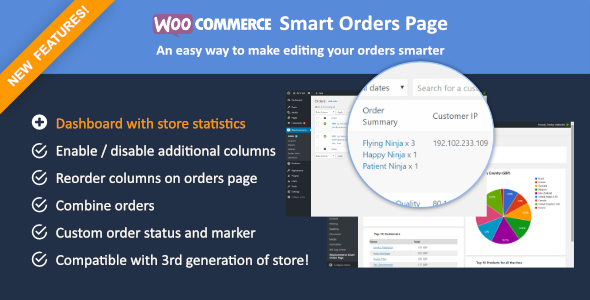 WooCommerce Smart Orders Page for Woocommerce 3.0