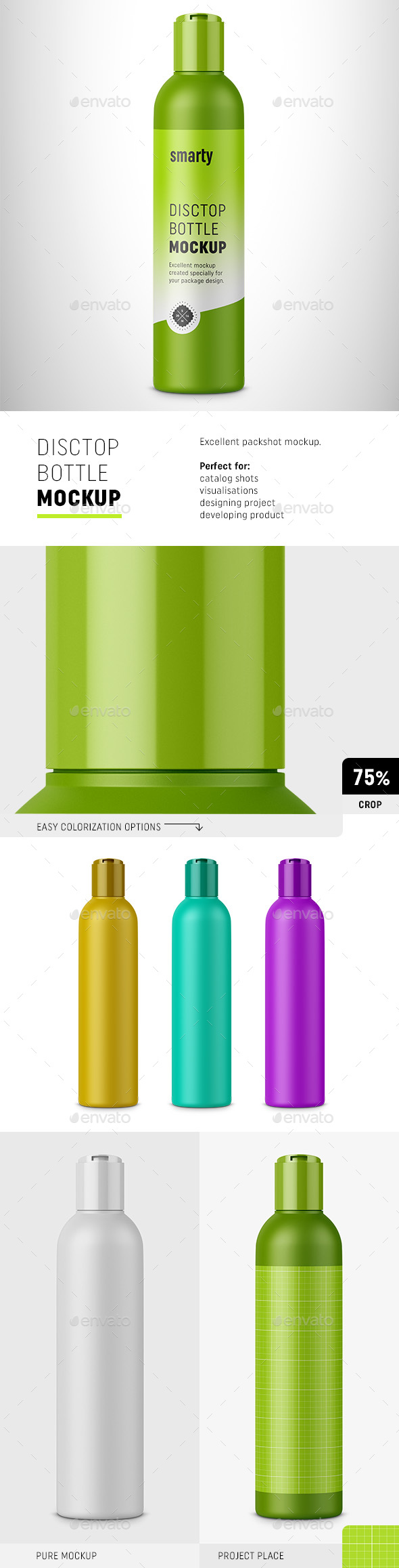 Cosmetic Bottle with Disctop