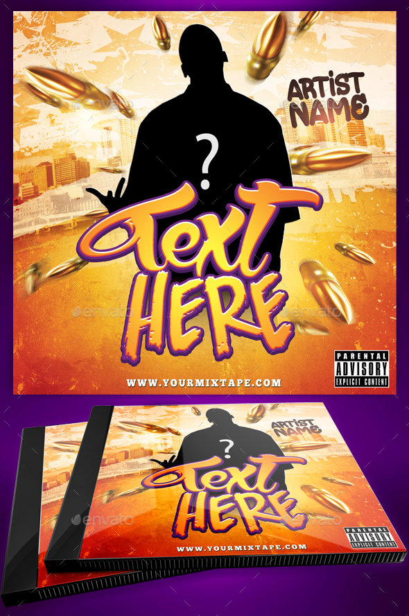 Hip Hop Mixtape / CD Cover Template - CD & DVD Artwork Print Templates