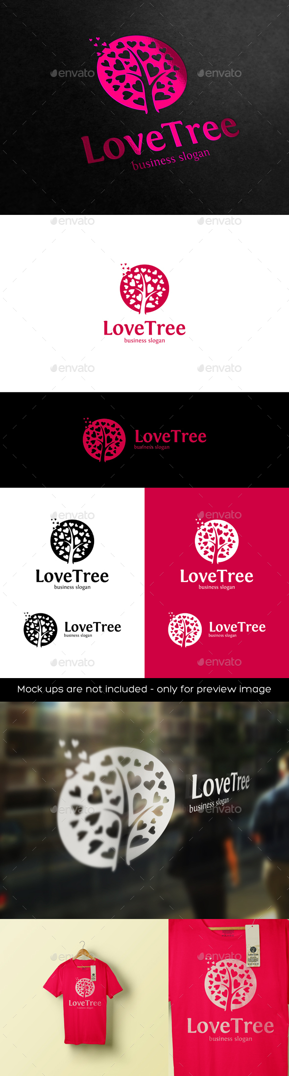 Love Tree Logo - Nature Logo Templates