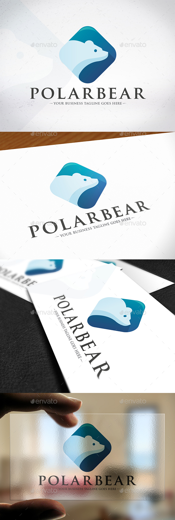 Polar Bear Logo Design - Animals Logo Templates