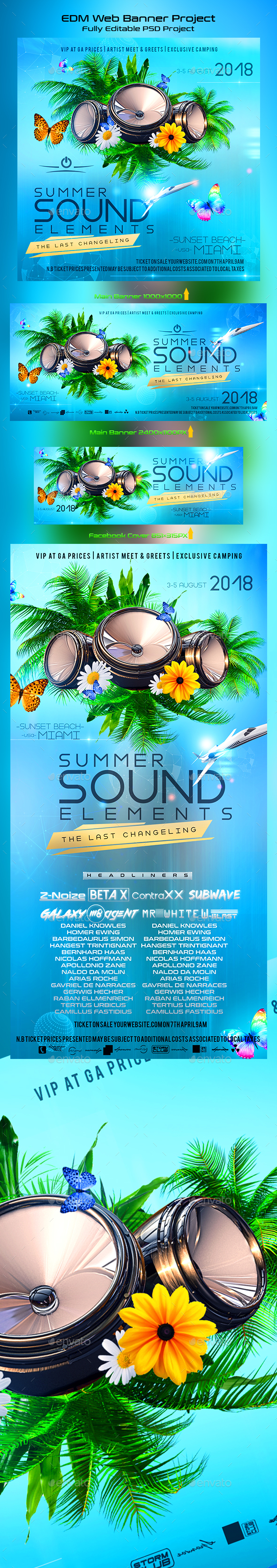 Summer Sound Elements - Miscellaneous Social Media
