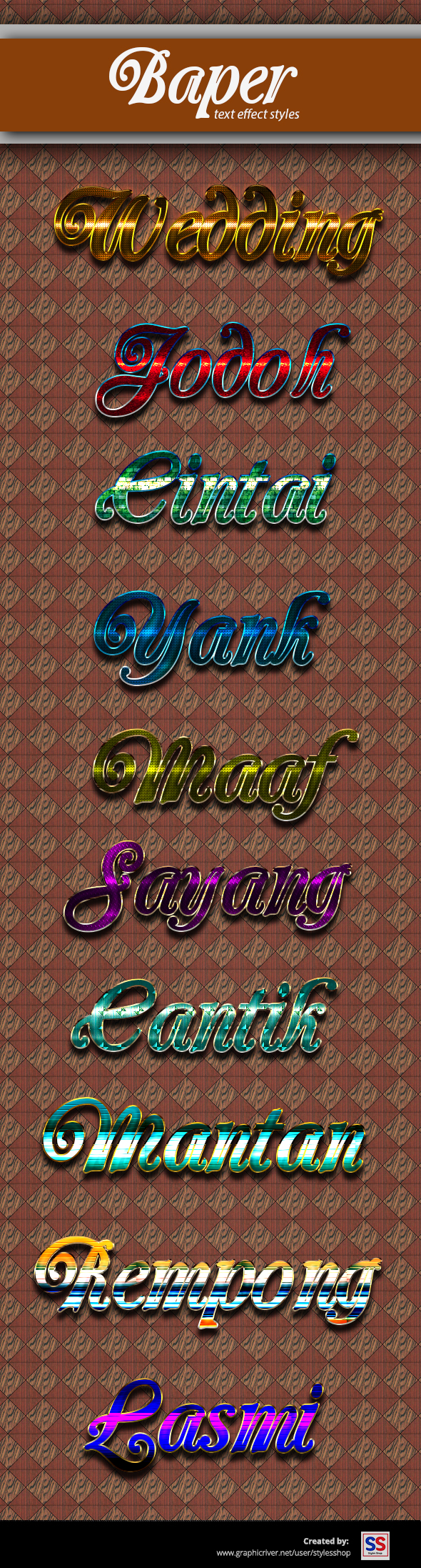 Baper Text Effec - Text Effects Styles