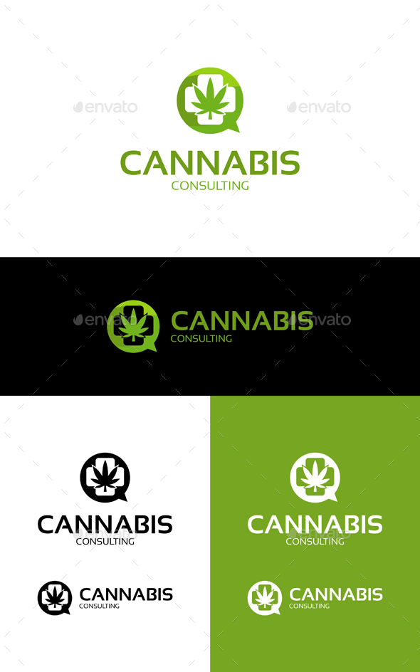 Cannabis Consulting - Symbols Logo Templates