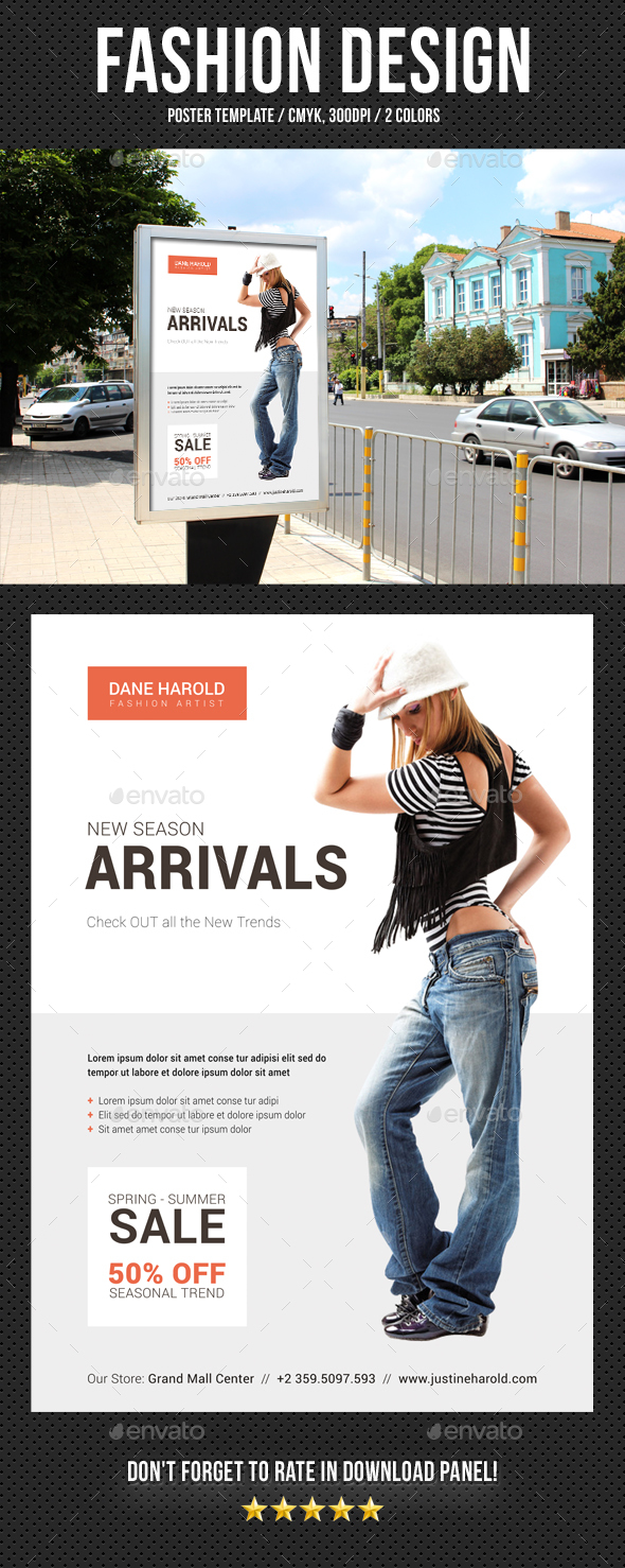 Fashion Poster 08 - Signage Print Templates