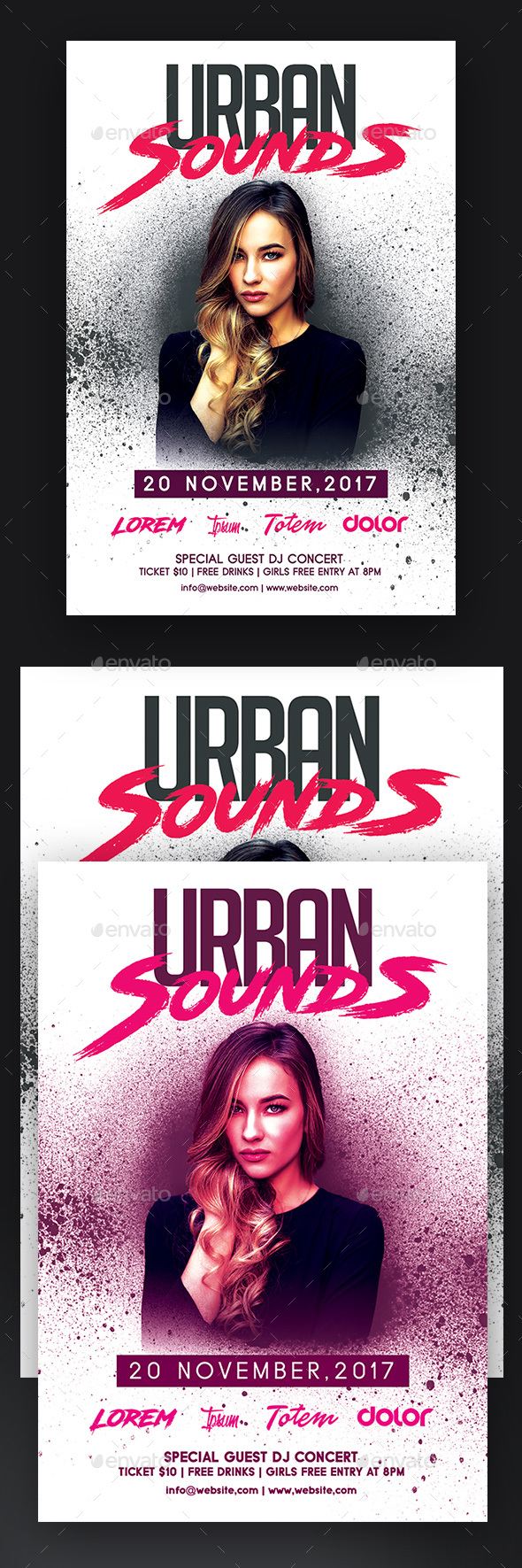 Urban Sounds Party Flyer