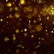 Abstract Dark Gold Digital Particles Bokeh Rain Background - VideoHive Item for Sale