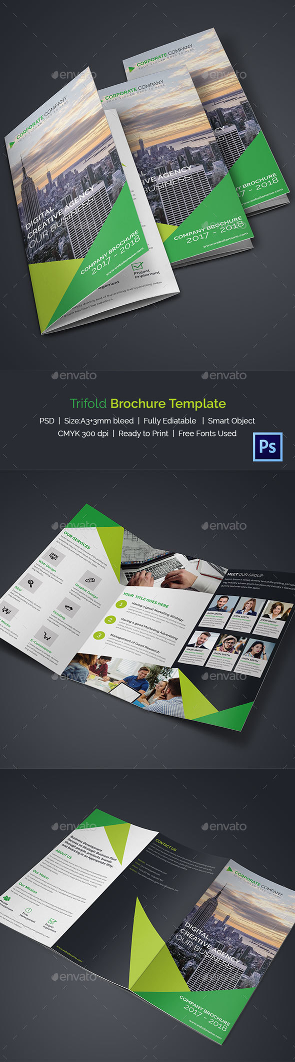 Trifold Brochure - Print Templates