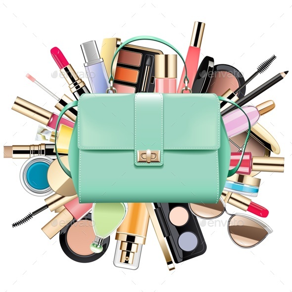 Vector Cosmetic Concept with Bag - Retail Commercial / Shopping